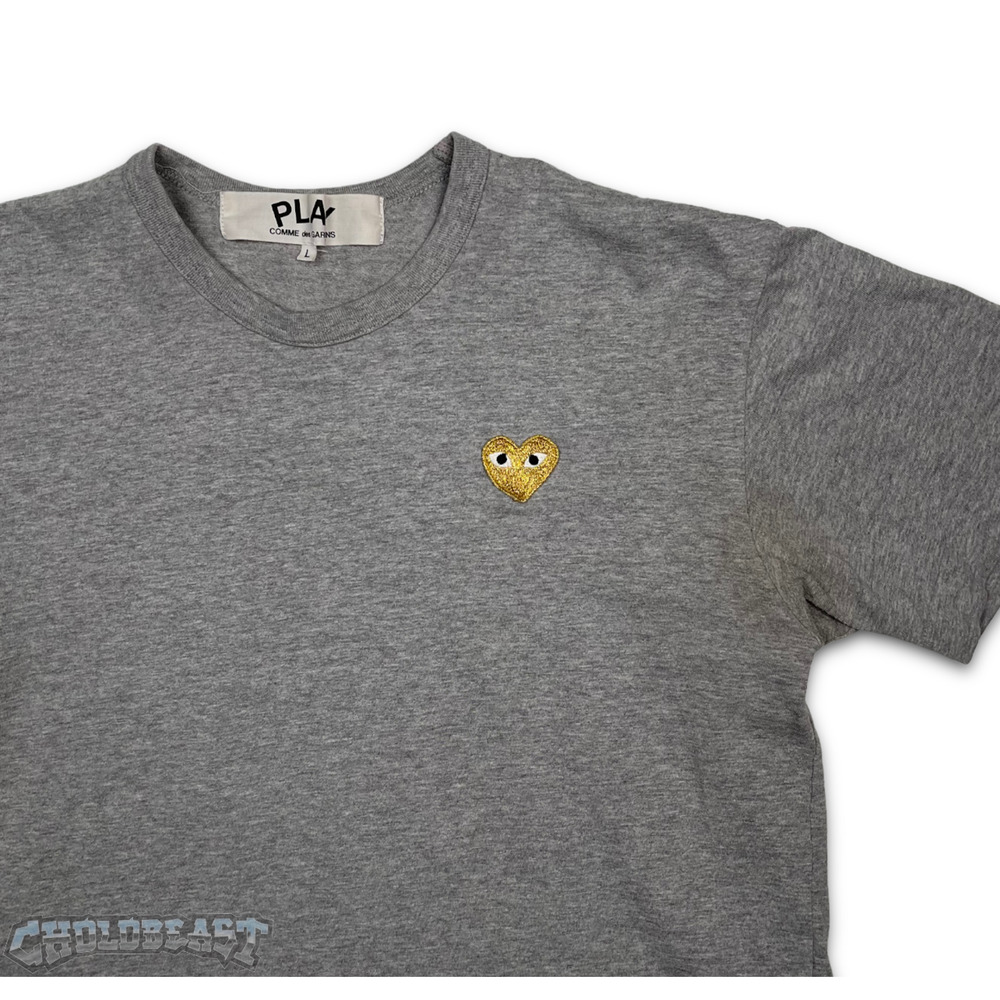 COMME des GARÇONS CDG Gold Heart T Shirt M